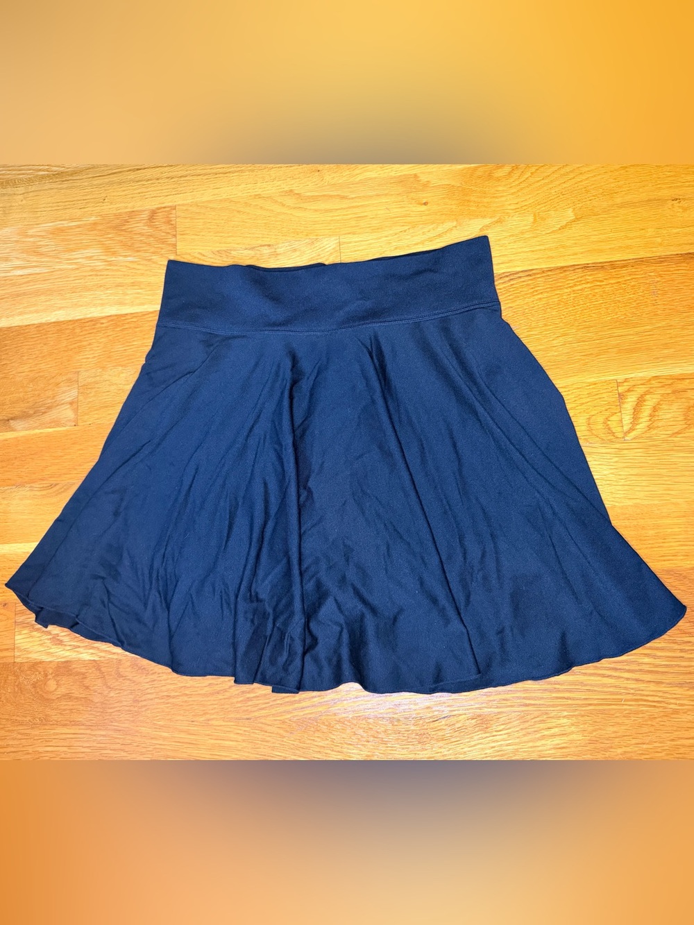 OQQ High Waisted Tennis Skirt Built In Shorts Pockets Black Size Large